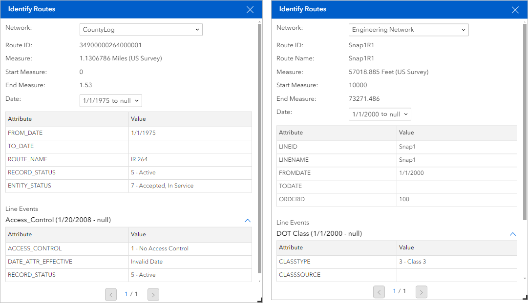 Identify Routes examples Identify Routes examples